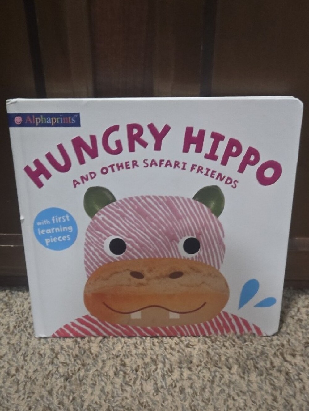 Alphaprints Hungry Hippo Texture Book and Puzzles